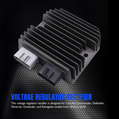 HiSport Voltage Regulator Rectifier Compatible with Can-Am Commander 1000 800 800R Max 1000 Max 800R,Defender HD10 1000 HD8 800,Maverick 1000R, Outlander 1000 500 DPS 500 XT,Renegade 1000 710001191