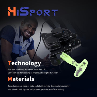 HiSport Rear Tailgate Lock Trunk Latch Actuator Compatible with Dodge Avenger Challenger Charger Dart 2006-2018,Replacement for Chrysler 200 300 2005-2018 Replace 931714, 5056244AA, 5056244AB