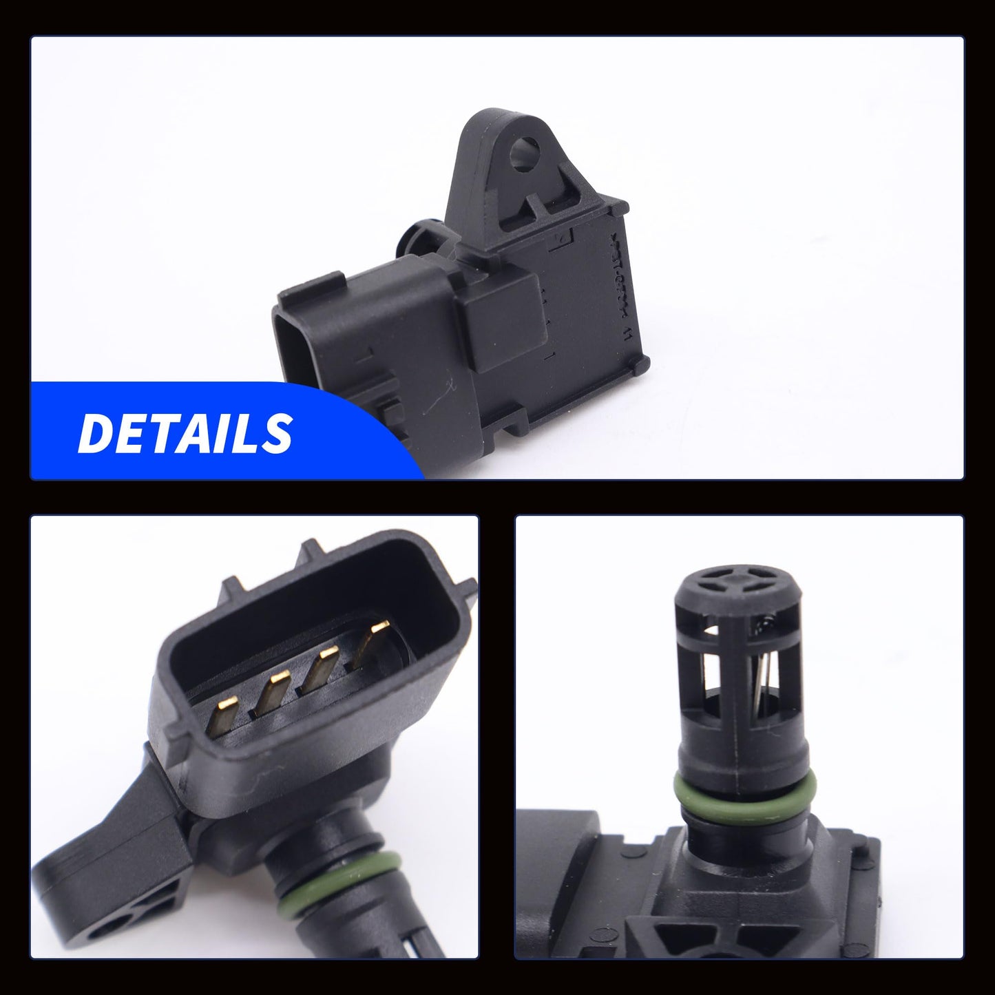 HiSport MAP Manifold Absolute Pressure Sensor - Compatible with Dodge Ram Replaces 5WK96801 2897333 4921322 4903286