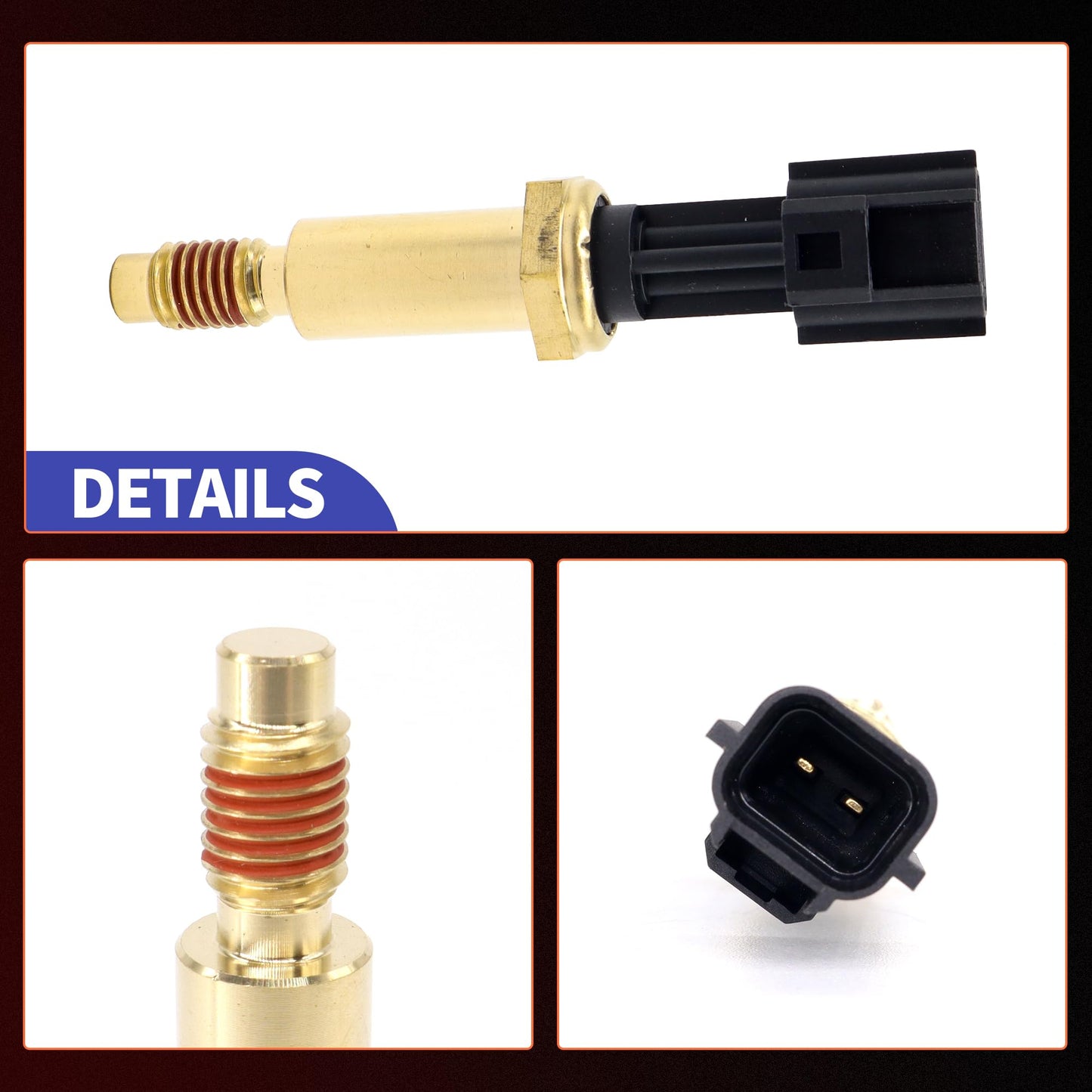 HiSport 8S4Z6G004A Cylinder Head Temperature Sensor Compatible with Ford Lincoln Mazda Mercury, 8S4Z-6G004-A 7L5Z-6G004-A 7L5Z6G004A DY999 TS-640 SU10467