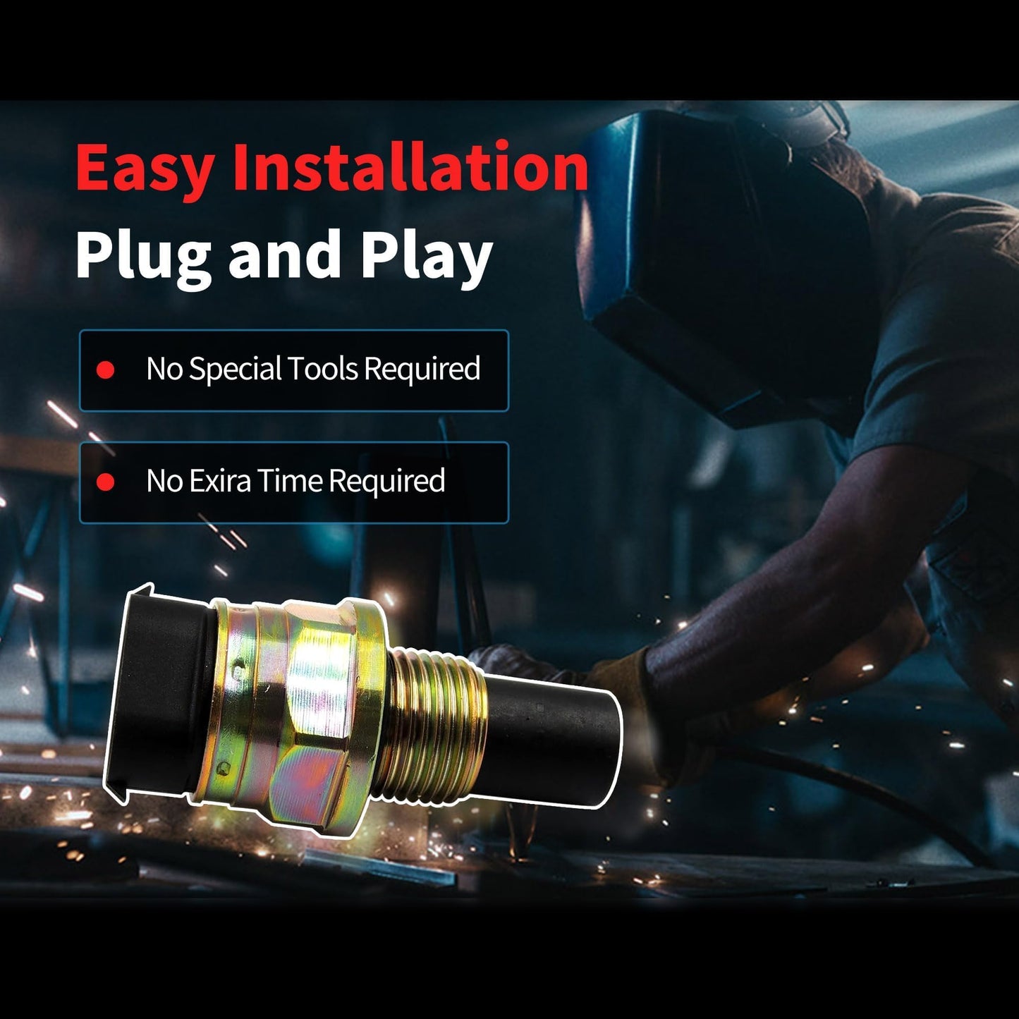 HiSport Transmission Output Speed Sensor 15547452 - Vehicle Speed Sensor(VSS) Wheel Speed Sensor - Compatible with Chevy GMC Cadillac Yukon Suburban Blazer 1988-2005