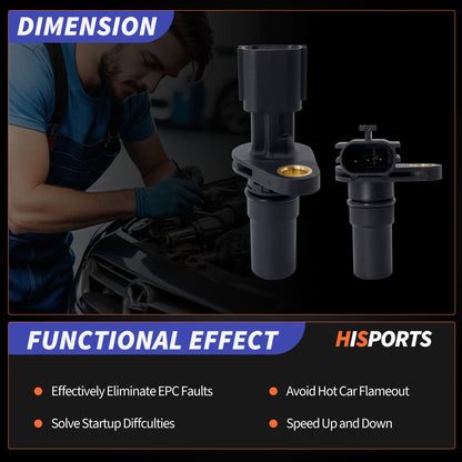 HiSport 33438N F119283A 125958B Automatic Transmission Input/Output Sensor Vehicle Speed Sensor Replacement for Nissan Altima Maxima Sentra Versa Rogue Juke,Compatible with Infiniti JX35 QX60 CVT CVT7