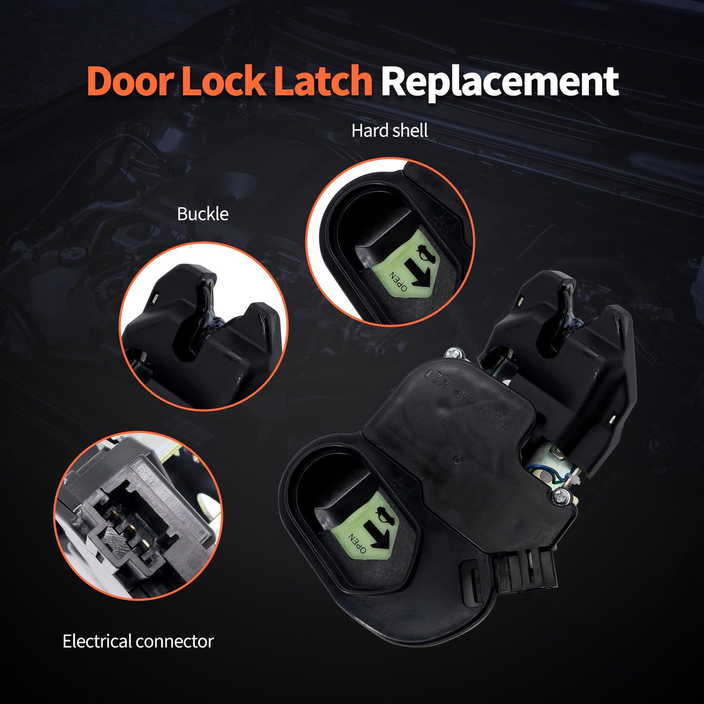 HiSport 74851SNAA22 Door Lock Actuator Rear Liftgate - Tailgate Latch Assembly Compatible with Honda Civic 2006 2007 2008 2009 2010 2011