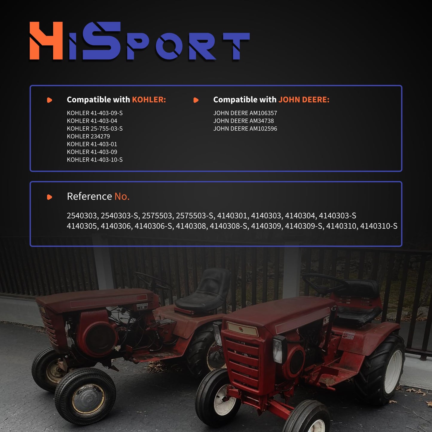 HiSport Voltage Regulator Rectifier - Compatible with Kohler AM106357 AM34738 John Deere 41-403-04 41-403-10-S Replaces 2540303 2575503 4140301 4140306