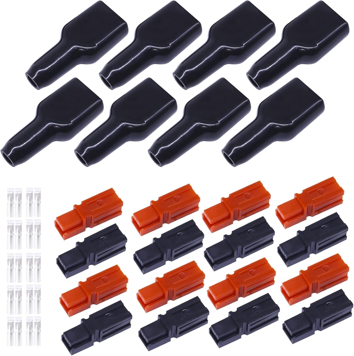 HISports 45 A Batterie Stecker,Anderson Stecker Batterieanschluss Schnellanschluss Stecker Terminal/Steckverbindung/Stecker/Batterie Verbindung 45 A (10 Paar Rot+Schwarz)