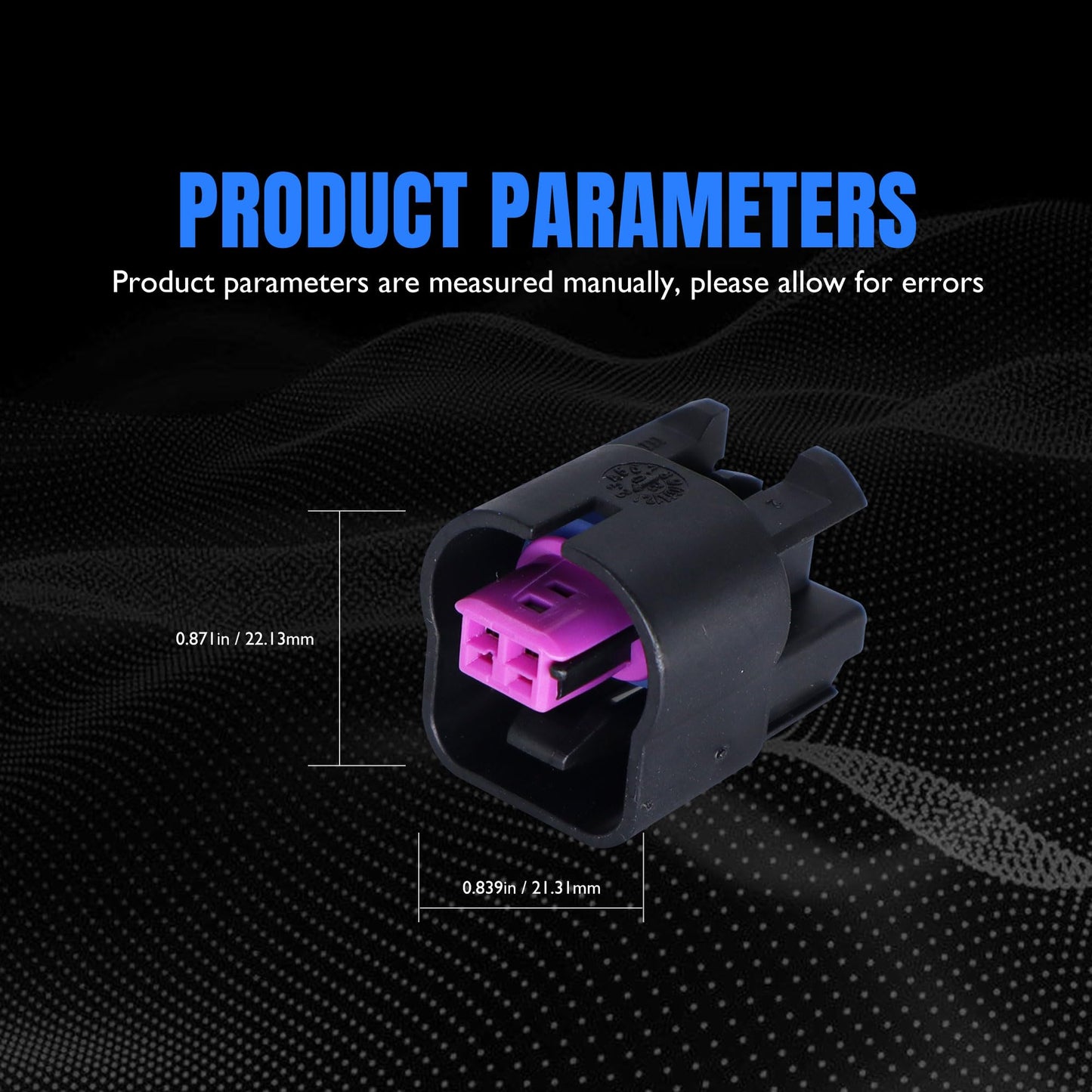 HiSport 15306137 Variable Valve Timing (VVT) Solenoid Connector Compatible with Buick Lacrosse Regal Verano, Chevrolet Captiva Malibu Equinox, Chevy Express, GMC Savana, Pontiac G5 G6, Saturn Aura