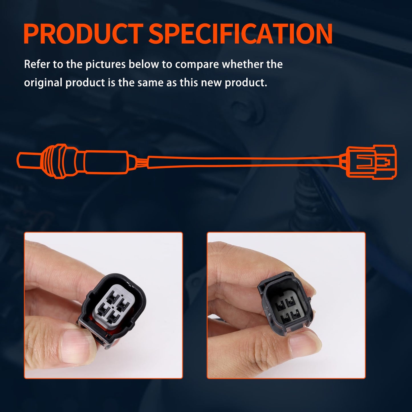 HiSport Oxygen O2 Sensor Upstream Downstream - Compatible with Honda Civic Replacement 234-9124 234-4350