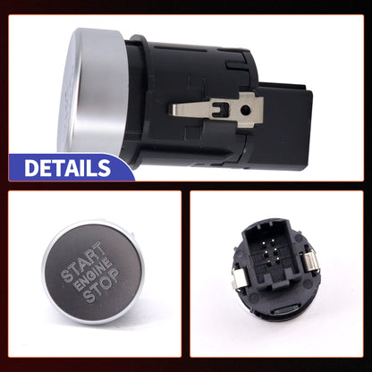 HiSport 4G1905217A Push Button Starter Switch - Compatible with Audi A6 2012-2018 A6 Quattro 2012-2018 A7 2016-2018 A7 Quattro 2012-2018 RS7 2014-2018 S6 2013-2018 S7 2013-2018