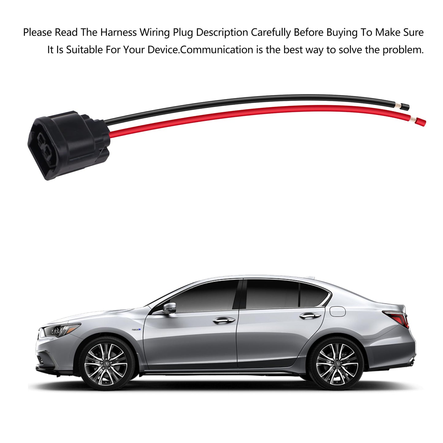 HiSport LED Foglight Harness Repair Connector Plug Pigtail Compatible with Honda Accord 2016 2017