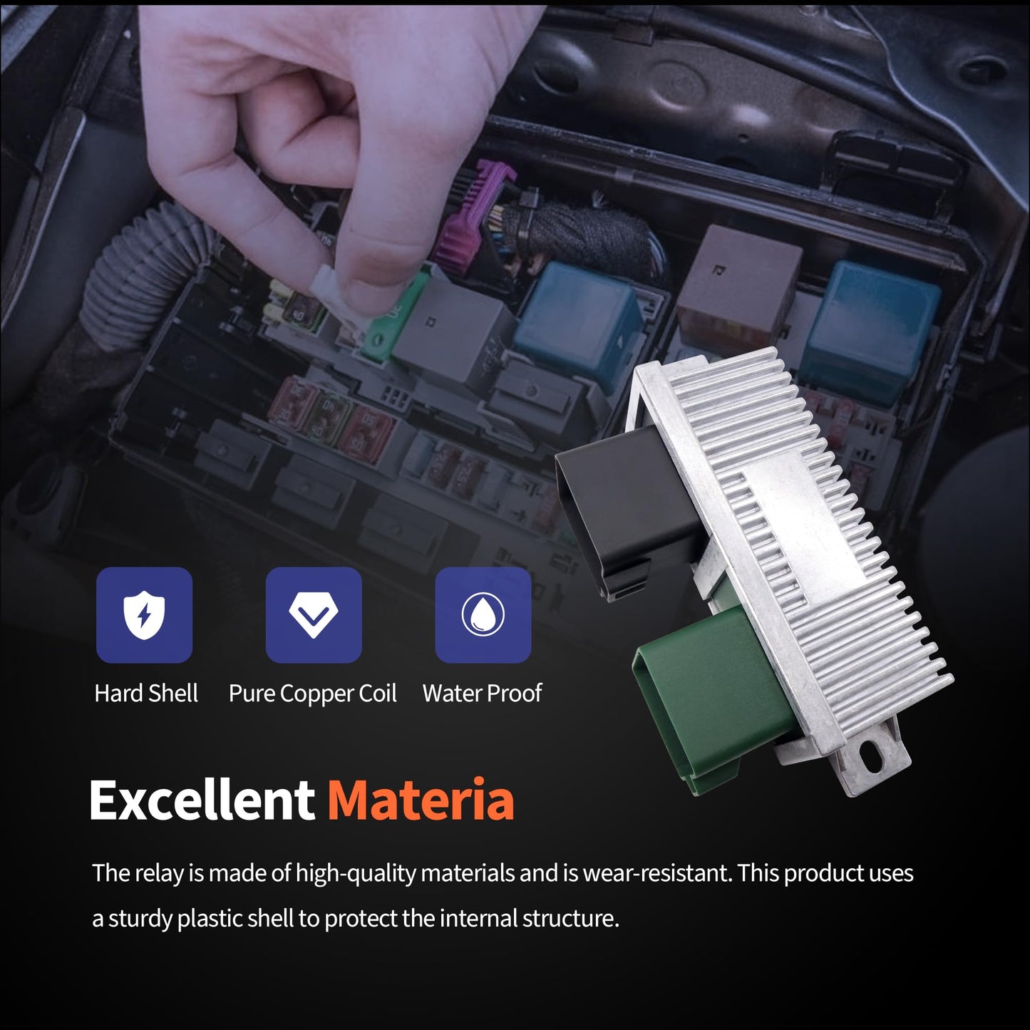 HiSport YC3Z12B533AA Diesel Glow Plug Control Relay Module Glow Plug Switch Compatible with Ford E-350 F-250 F-350 F-450 Super Duty Powerstroke 6.0L 7.3L 6.4L Replacement for 1828565C1 904-282