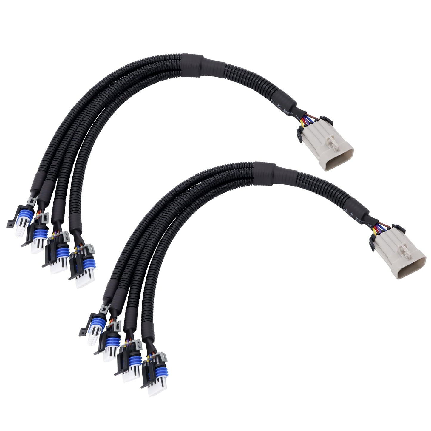 HiSport Ignition Coil Harness Connector Compatible with GM LQ9 LQ4 LS2 LS3 LS7 LSX 4.8 5.3 6.0 6.2 7.0 Truck Relocation Applications 2PCS Compatible with Chevy GMC Cadillac
