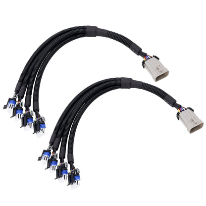 HiSport Ignition Coil Harness Connector Compatible with GM LQ9 LQ4 LS2 LS3 LS7 LSX 4.8 5.3 6.0 6.2 7.0 Truck Relocation Applications 2PCS Compatible with Chevy GMC Cadillac
