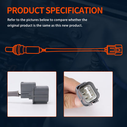 HiSport Oxygen O2 Sensor Air Fuel Ratio 35655-ZY3-C01 - Compatible with Honda BF200 BF225 200HP 225HP Marine Outboard 2002 2003 2004 2005 2006 2007