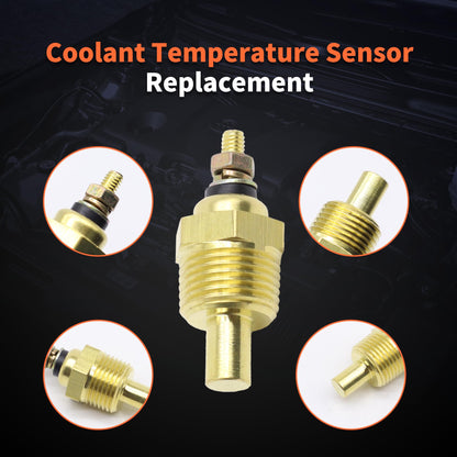 HiSport 3/8'' - 18 NPT Engine Water Temperature Sensor - Compatible with Mercruiser OMC Volvo Penta Replaces 806490T 3853787