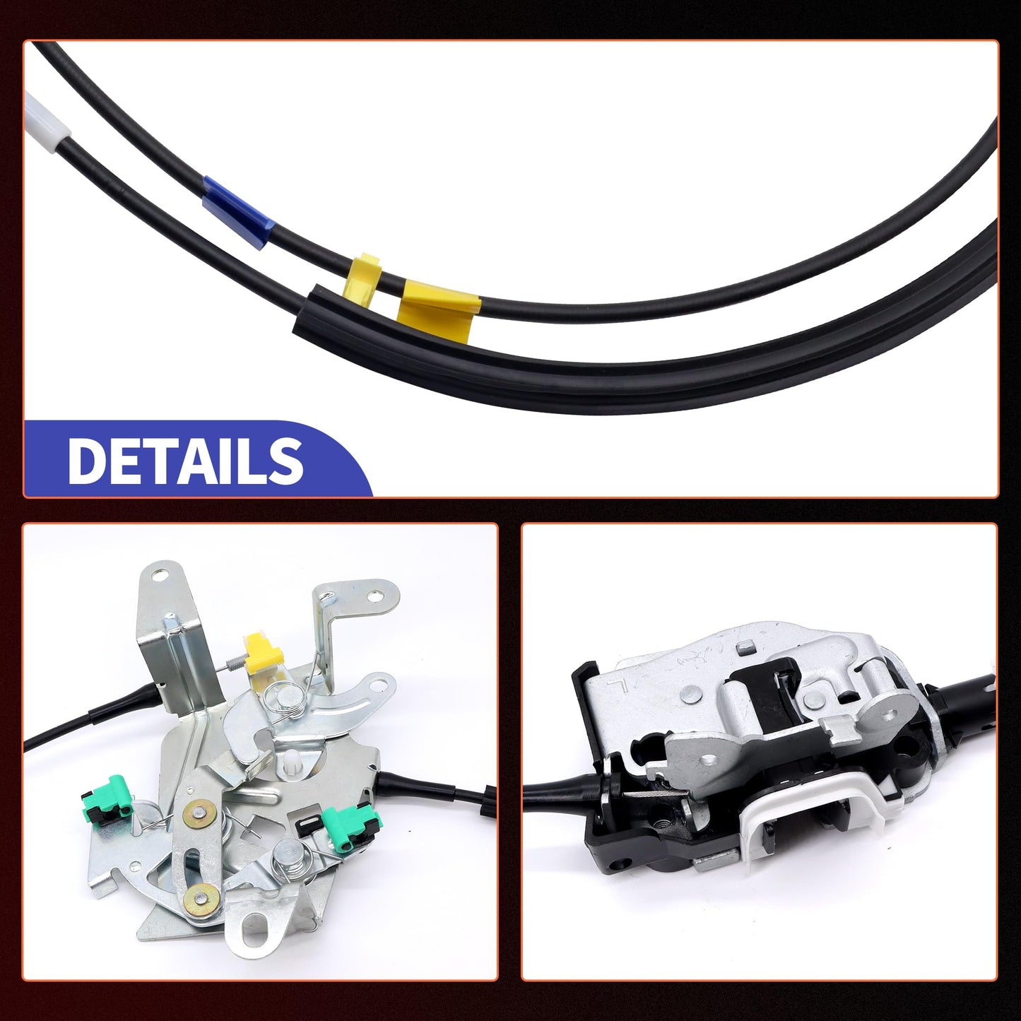 HiSport AC3Z28264A01B Door Lock Latch Rear Left Driver Side - Compatible with Ford F-250 Super Duty 1999-2007 F-350 Super Duty 1999-2007 F-450 Super Duty 1997-2007 F-550 Super Duty 1999-2007