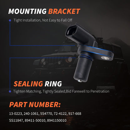 HiSport Transmission Speed Sensor - Compatible with Lexus GS300 GS400 GS430 IS300 Toyota 4Runner Land Cruiser Sequoia Replaces 89411-50010 8941150010 13-0223 240-1061