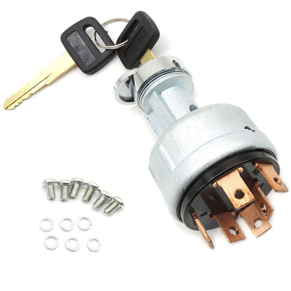 HiSport Ignition Starter Key Switch Compatible with Komatsu PC200-1 PC200-2 PC200-3 PC200-5 PC200-6 PC200-7,Komatsu Mobile Crusher BR300S-1B BR300S-2-M1 BR380JG-1 BR380JG-1E0 CD110R-2#22B-06-11910