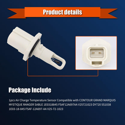 HiSport Air Charge Temperature Sensor Compatible with Ford Bronco Contour Crown Victoria F Super Duty F-150 F-250 F-350 Taurus Thunderbird Windstar Lincoln Town Car Mercury Cougar Grand Marquis DY720