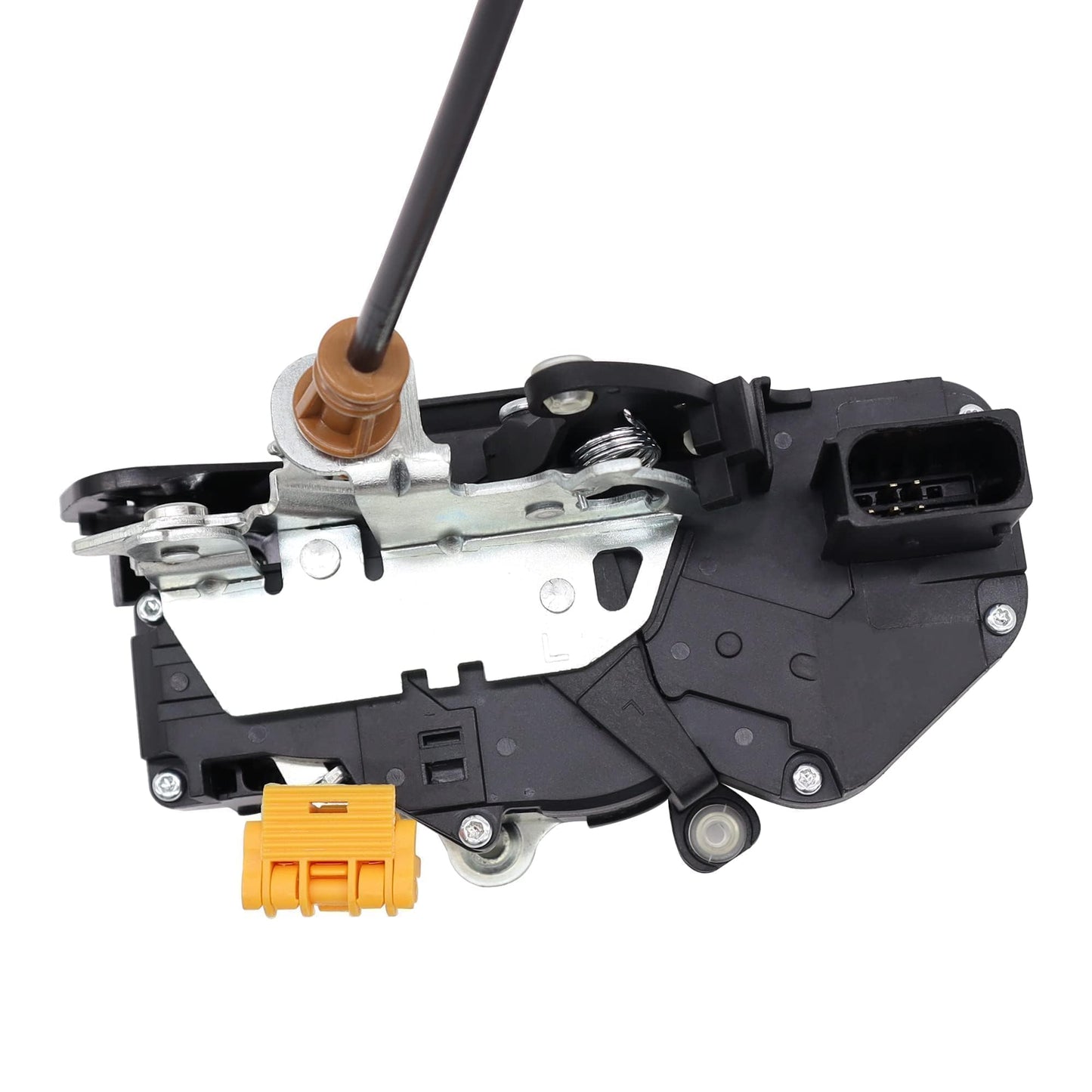 HiSport 22862028 Power Door Lock Latch Actuator with Cable Front Left Driver Side - Compatible with Chevy Silverado 1500 2500HD 3500HD GMC Sierra 2010-2014 - Replaces 931920