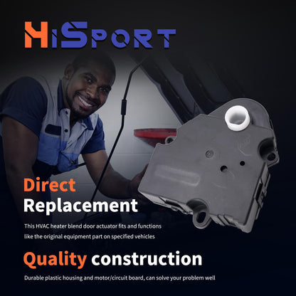 HiSport 604-116 HVAC Heater Blend Door Actuator - Compatible with Chevrolet GMC Pontiac Replaces 1572106 16167292 89018367