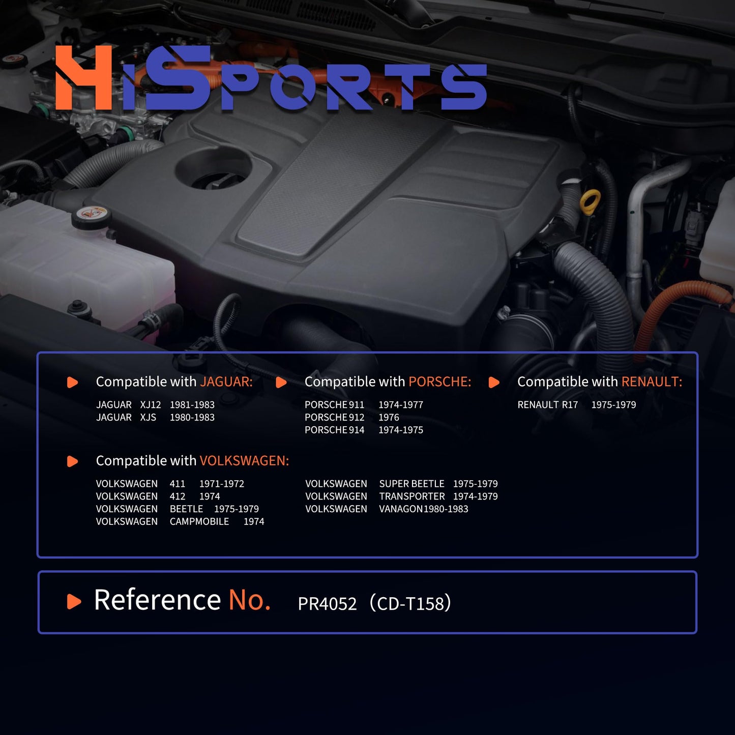 HiSport Fuel Injection Pressure Regulator PR4052 Replacement for Volkswagen Transporter Beetle Vanagon for Porsche 911 912 914 for Jaguar XJ12 XJS, 2.5 Bar