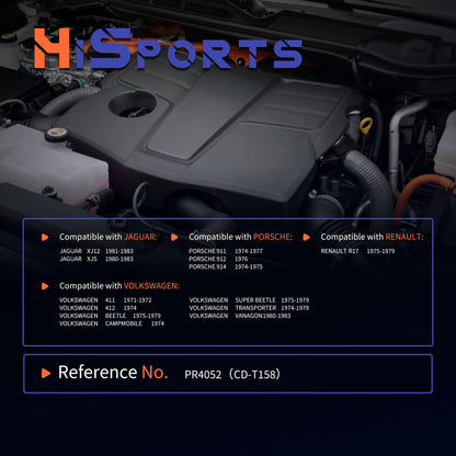 HiSport Fuel Injection Pressure Regulator PR4052 Replacement for Volkswagen Transporter Beetle Vanagon for Porsche 911 912 914 for Jaguar XJ12 XJS, 2.5 Bar