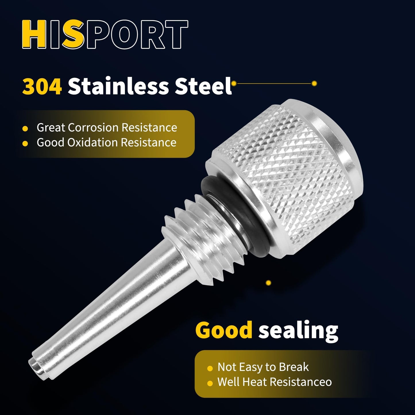 HiSport Magnetic Oil Dipstick for Inverter Generator Compatible with Wen Inverter Generators Between 1000 and 4000 watts,Yamaha EF2000iS EF1000iS,Generac IQ2000,Powerhorse 42411,Predator 2000#55201