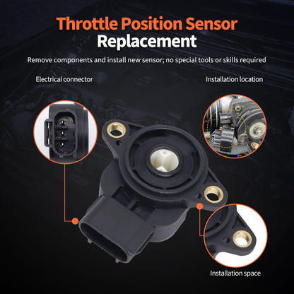 HiSport Throttle Position Sensor Compatible with Toyota Corolla Tacoma Tundra 4Runner Vibe 1996-2006 Replaces 977-035 89452-35020 89452-30140 89452-22080