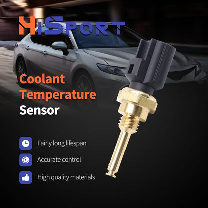 HiSport Engine Coolant Cylinder Head Temperature Sensor - Compatible with Ford Escape F-150 Mazda CX-9 Tribute Mercury Mariner Milan Replaces 9L8Z-6G004-F 9L8Z-6G004-A