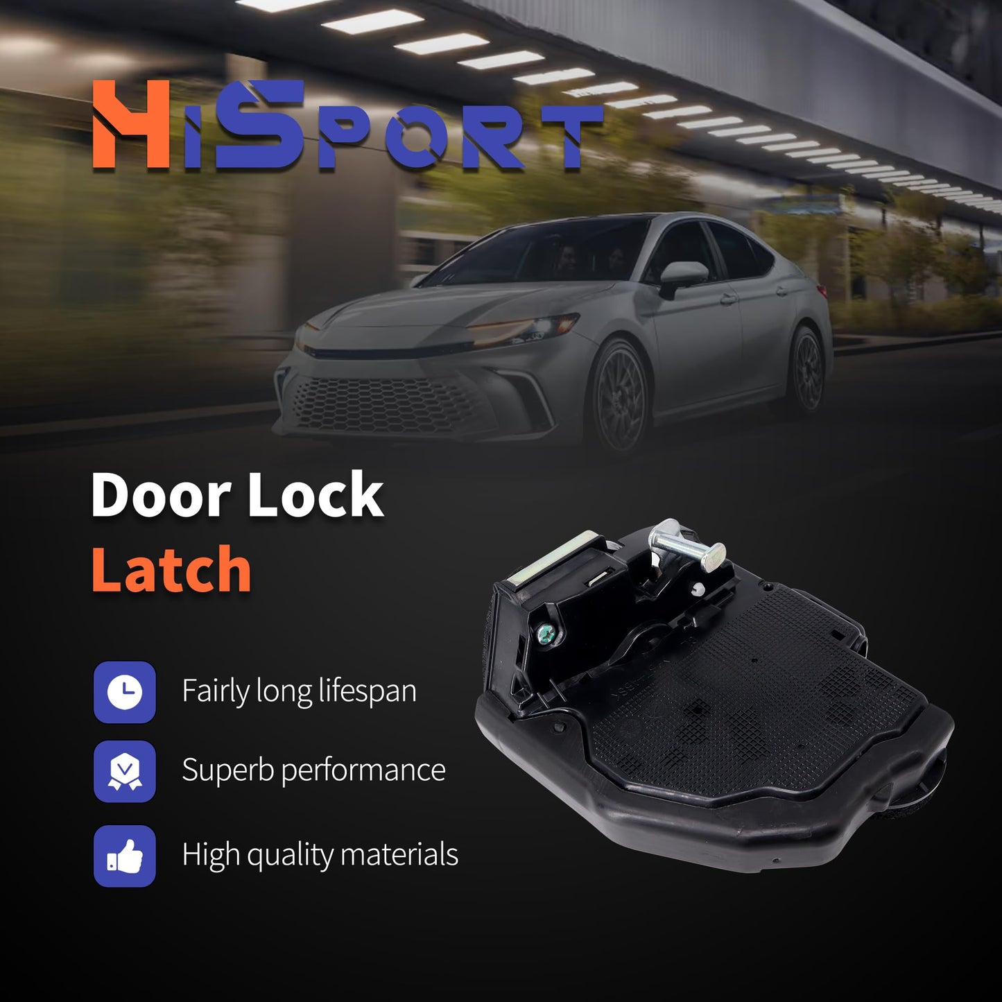 HiSport 931-405 Rear Left Door Latch Lock Actuator Compatible with Toyota Lexus ES300h ES350 GX460 GS200t GS450h Scion xB 4Runner Camry Corolla Highlander Prius RAV4 Replaces 6906006100 69060-33120