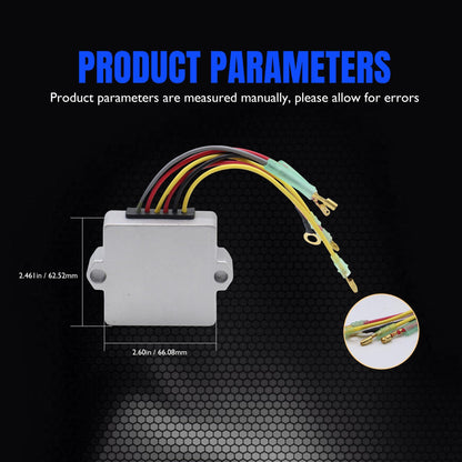 HiSport Voltage Regulator Rectifier - Compatible with Mercury Marine 100 Hp,115 Hp,12 Volt 14.4 Vset Series,125 Hp,135 Hp,150 Hp,175 Hp,200 Hp,250 Hp,275 Hp,40 Hp,50 Hp,55 Hp,60 Hp,75 Hp,90 Hp 815279T