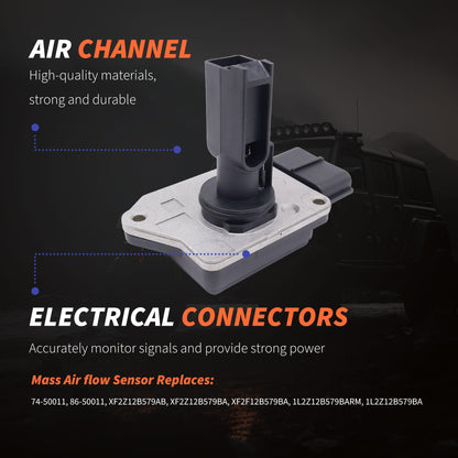 HiSport MAF Mass Air Flow Sensor - Compatible with Ford Mazda Mercury Replaces XF2Z12B579AB XF2Z12B579BA XF2F12B579BA