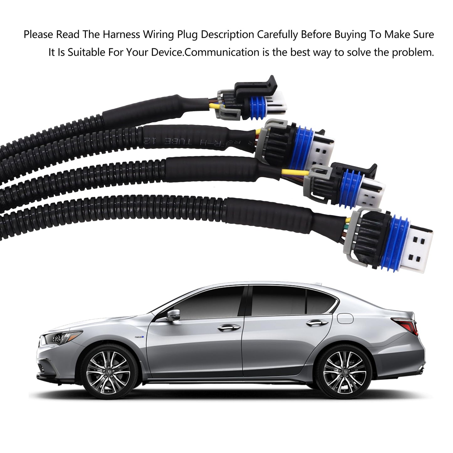 HiSport Ignition Coil Harness Connector Compatible with GM LQ9 LQ4 LS2 LS3 LS7 LSX 4.8 5.3 6.0 6.2 7.0 Truck Relocation Applications 2PCS Compatible with Chevy GMC Cadillac