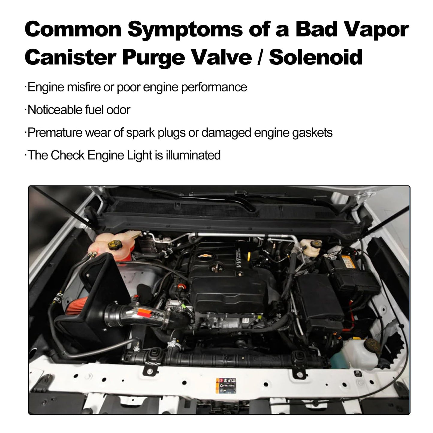 HiSport Vapor Canister Purge Valve Solenoid 12597567 214-1680 - Compatible with Chevry Impala Traverse Buick LaCrosse Enclave Cadillac SRX XTS GMC Replaces 12597567 911-032