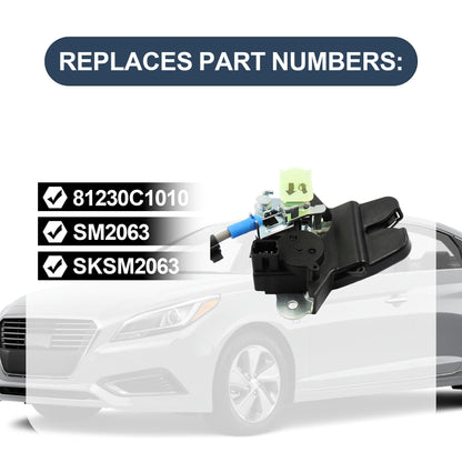 HiSport Trunk Rear Latch Door Actuator 81230-C1010 - Compatible with Hyundai Sonata, 1.6L 2.0L 2.4L Engines 2015 2016 2017 - Tailgate Tail Gate Latch Lock Actuator Motor Assembly