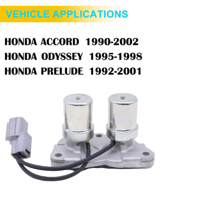 HiSport Transmission Dual Shift Solenoid - Compatible With Honda Accord Dyssey Prelude 1998 2000 With Gasket Replaces#28300PX4003, 28300PX4010