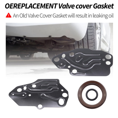 HiSport TCS46078 Timing Cover Gasket Set - Compatible with Ford Expedition F-150 F-250 Super Duty F-350 Super Duty Compatible with Lincoln Mark LT Navigator 5.4L Engine Undergasket