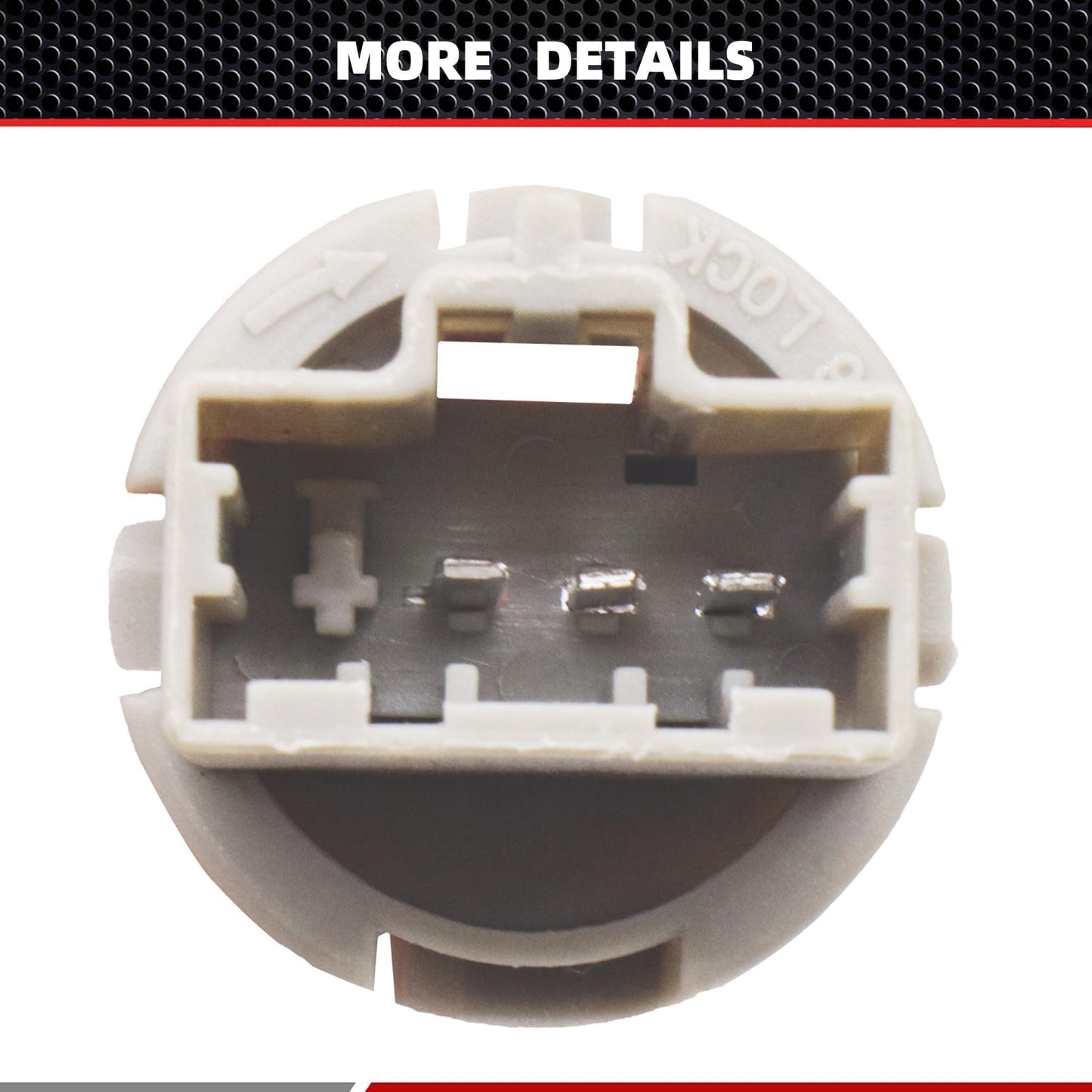 HiSport 33515S50003 2PCS Rear Tail Light Brake Lamp Socket Turn Signal Lights Wire Harness Plug Holder Compatible with Honda Accord Civic Honda Odyssey Fit