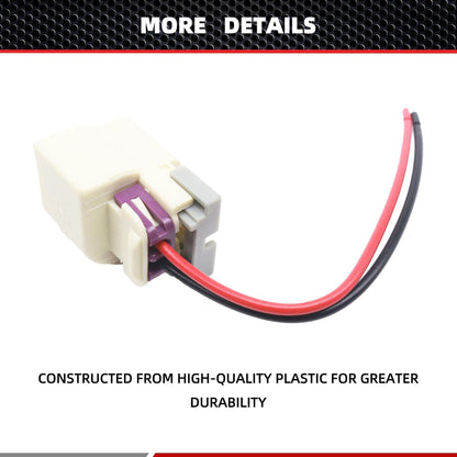 HiSport 13580877 Detonation Knock Sensor Connector Comptible with Buick Cascada, Cadillac ATS, Chevrolet Chevy Avalanche, GMC Acadia, Hummer, Isuzu, Oldsmobile Aurora, Pontiac, Saab, Saturn, Suzuki