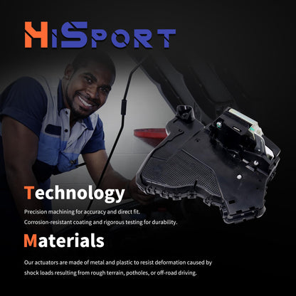 HiSport 6904002120 Door Lock Latch Actuator Front Left Driver Side - Compatible with Lexus ES300 ES330 GX470 RX330 RX350 RX400h Scion tC xA Toyota 4Runner Camry Corolla Matrix Sienna Solara 2002-2010