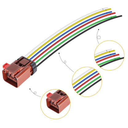 HiSport 5013984AA 1P1645 Tail Light Wire Harness Connector Compatible with Dodge Chrysler Jeep Vehicles 1997-2010