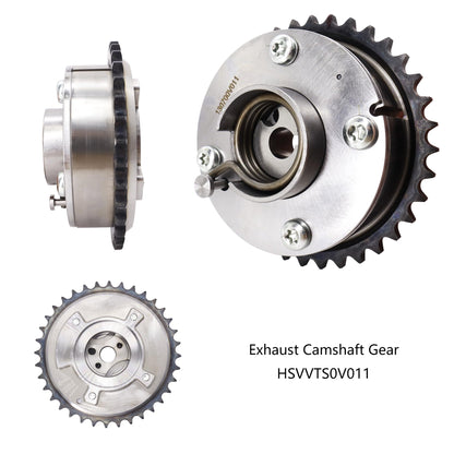 HiSport 13050-0V011 Timing Camshaft Sprocket VVT Gears Intake and Exhaust - Compatible with 2009-2012 Toyota RAV4 Camry 2.5L Highlander Sienna Venza 2.7L - Replace 13070-0V013