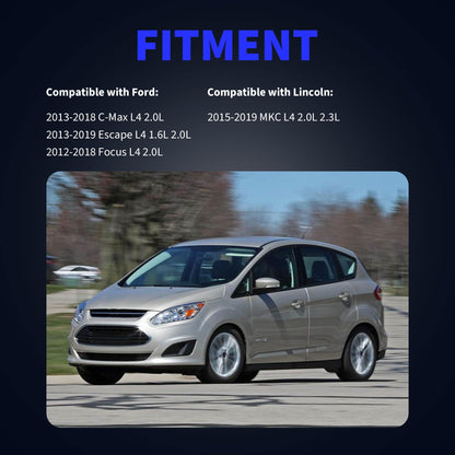 HiSport Rear Left and Right ABS Wheel Speed Sensor Compatible with Ford C-Max 2013-2018,Escape 2013-2019,Focus 2012-2018 2.0L,Replacement for Lincoln MKC 2015-2019 L4 2.0 2.3L Replaces AV6T2B372EA