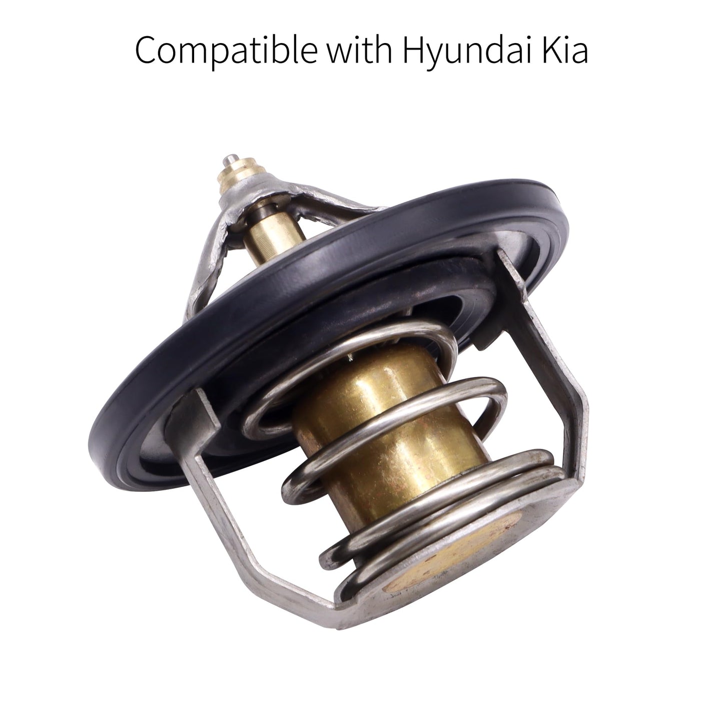 HiSport 255002B000 Engine Coolant Thermostat Assembly Compatible with Hyundai Kona Veloster Elantra Accent Sonata Tucson Replacement for Kia Forte Optima Rio Soul Forte5 Forte Koup