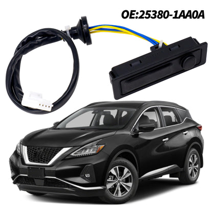 HiSport 25380-1AA0A Tailgate Release Button Trunk Switch - Compatible with Nissan Murano 2008 2009 2010 2011 2012 2013 2014