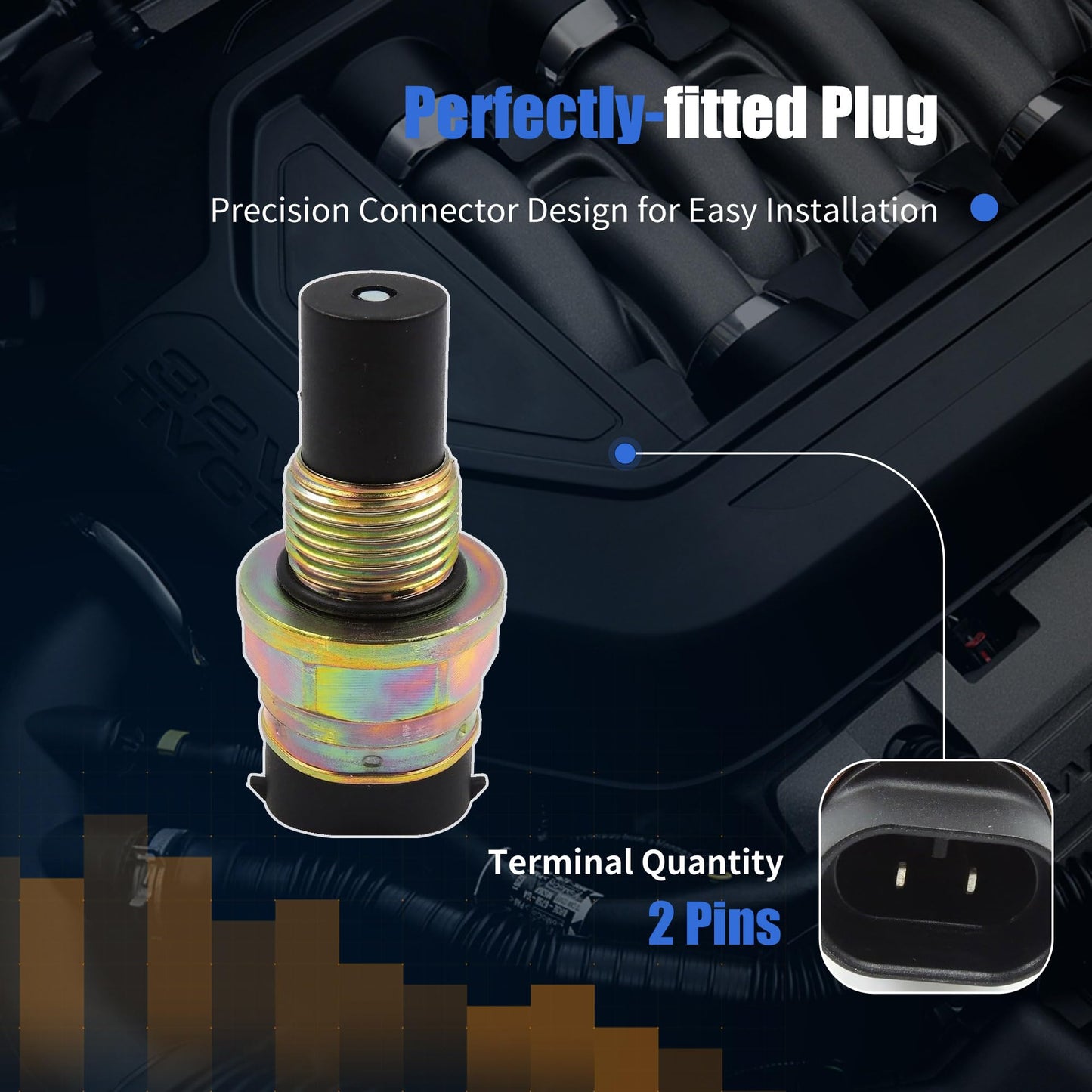 HiSport 15547452 Transmission Output Speed Sensor - Vehicle Speed Sensor (VSS) - Compatible with Chevy GMC Cadillac Yukon Suburban Blazer 1987-2006 - Replace 028727 12215001 SC131 5S4668