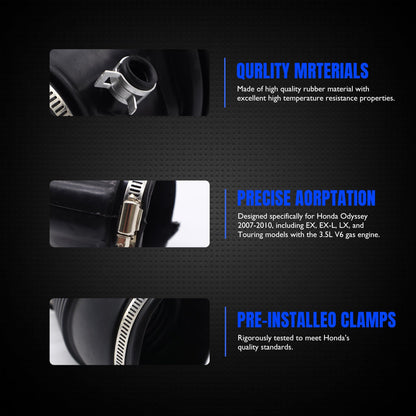 HiSport 17228-RGL-A11 Air Intake Hose Compatible with Honda Odyssey V6 3.5L 2007 2008 2009 2010 Replacement for 696158