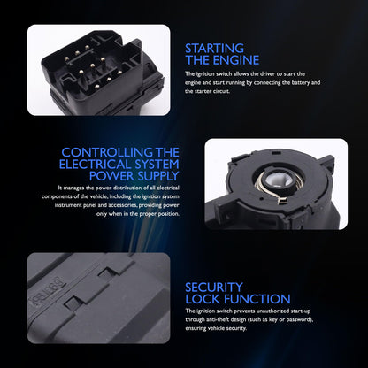 HiSport 61326901961 Ignition Starter Switch - Compatible with BMW 323CI 323I 325CI 325I 325XI 328CI 328I 330CI 330I Replaces 61328363706 61328352011 US-678