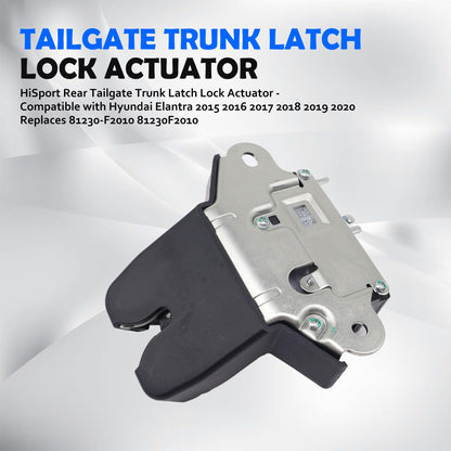 HiSport Rear Tailgate Trunk Latch Lock Actuator - Compatible with Hyundai Elantra 2015 2016 2017 2018 2019 2020 Replaces 81230-F2010 81230F2010