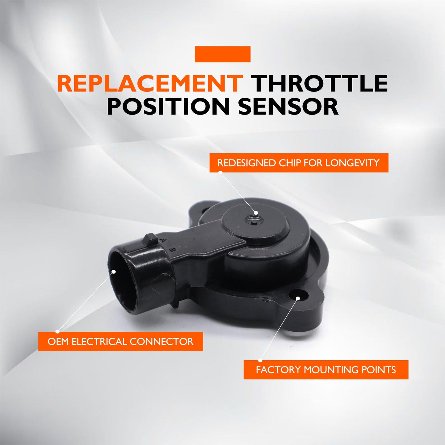 HiSport 213-912 Throttle Position Sensor - Compatible with Chevry Silverado 1500 Astro Blazer Express 1500 Express 2500 Monte Carlo Silverado 3500 1993-2007